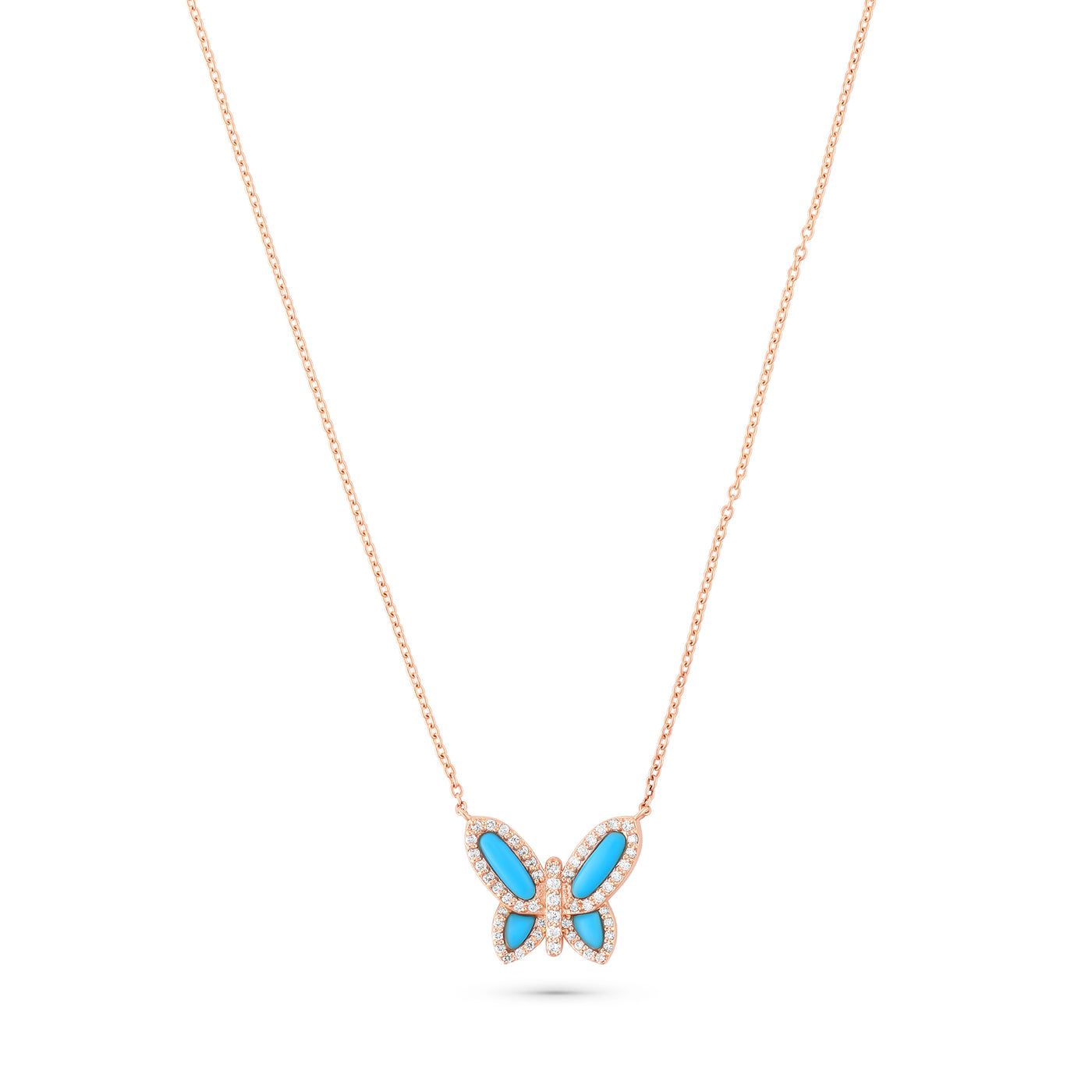 Turquoise Butterfly Pendant 