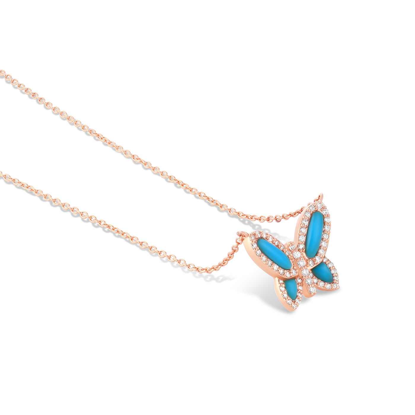 Turquoise Butterfly Pendant 