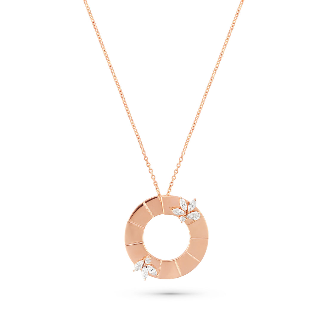 Rose Gold Eternal Circle Pendant