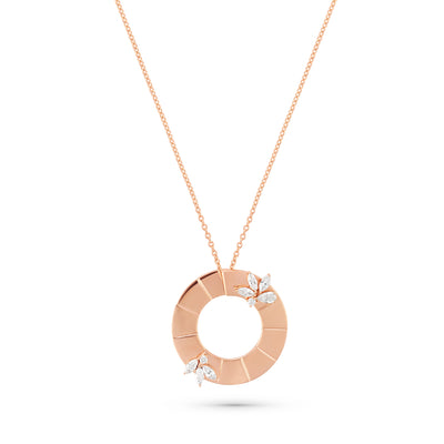 Rose Gold Eternal Circle Pendant