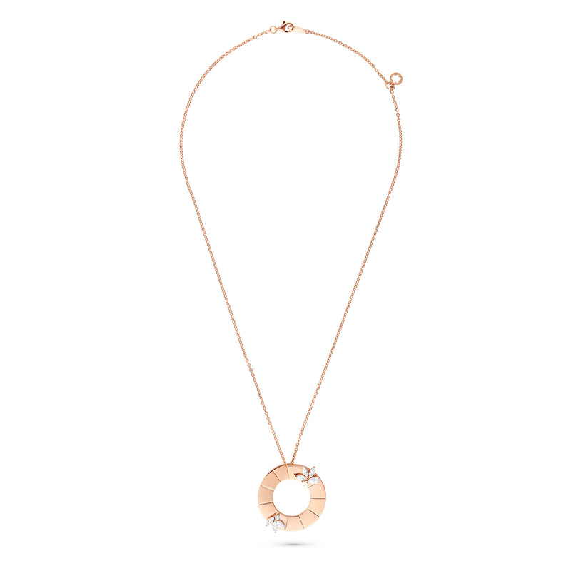 Rose Gold Eternal Circle Pendant