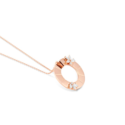 Rose Gold Eternal Circle Pendant