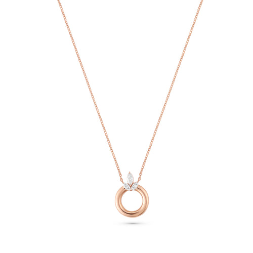 Radiance Necklace in Rose Gold & Diamonds ETOILE Radiance Necklace Rose Gold & Diamond