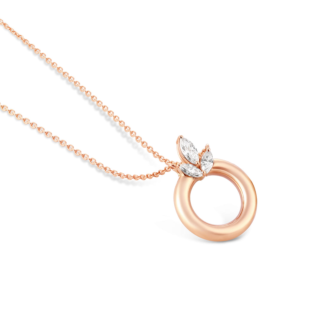 Radiance Necklace in Rose Gold &amp; Diamonds