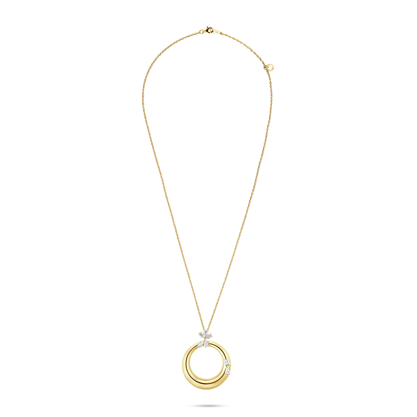 ETOILE Celestial Crescent Yellow Gold Necklace