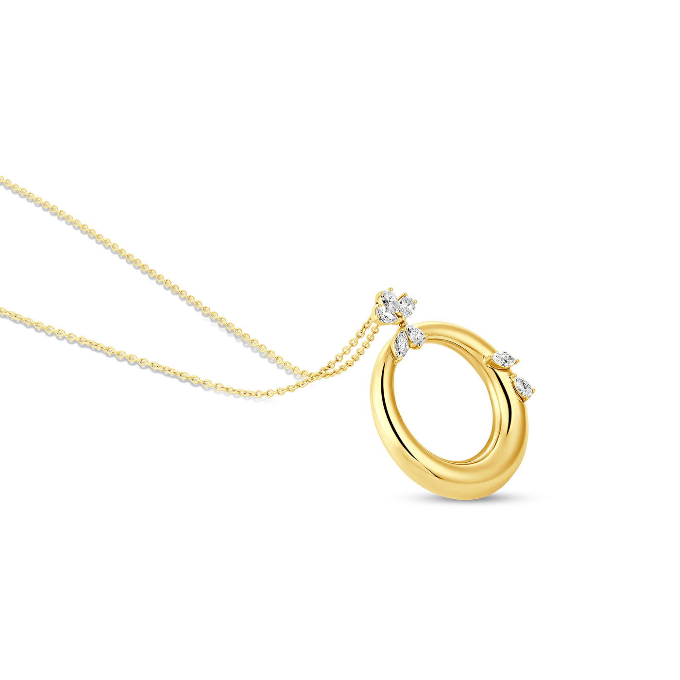 ETOILE Celestial Crescent Yellow Gold Necklace