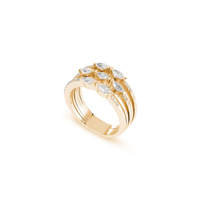 ETOILE Rose Gold Marquise shape Diamond Ring ETOILE Rose Gold Marquise shape Diamond Ring