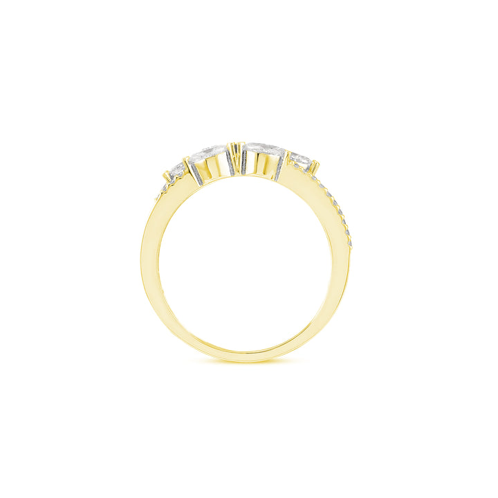 ETOILE Yellow Gold Marquise shape Diamond Ring