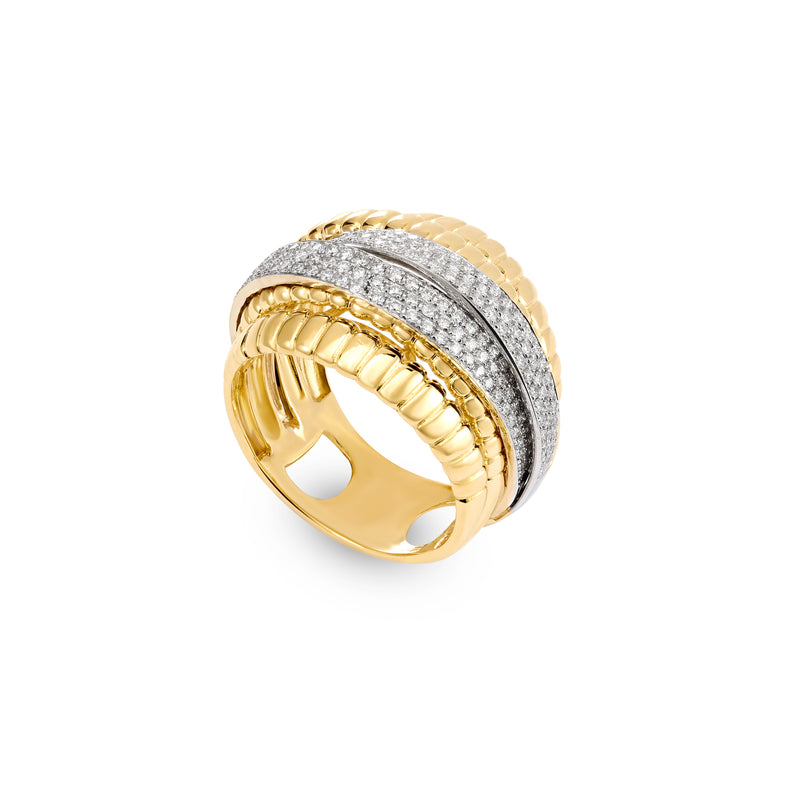 Lucien Overlapping Diamond Ring