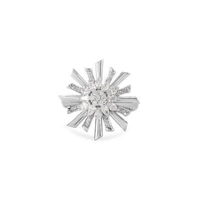 Soit Belle White Gold Pointed Diamond Ring: Graceful Sophistication
