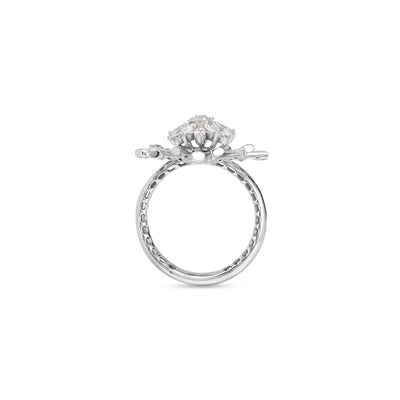 VISTA White Gold Pointed Diamond Ring