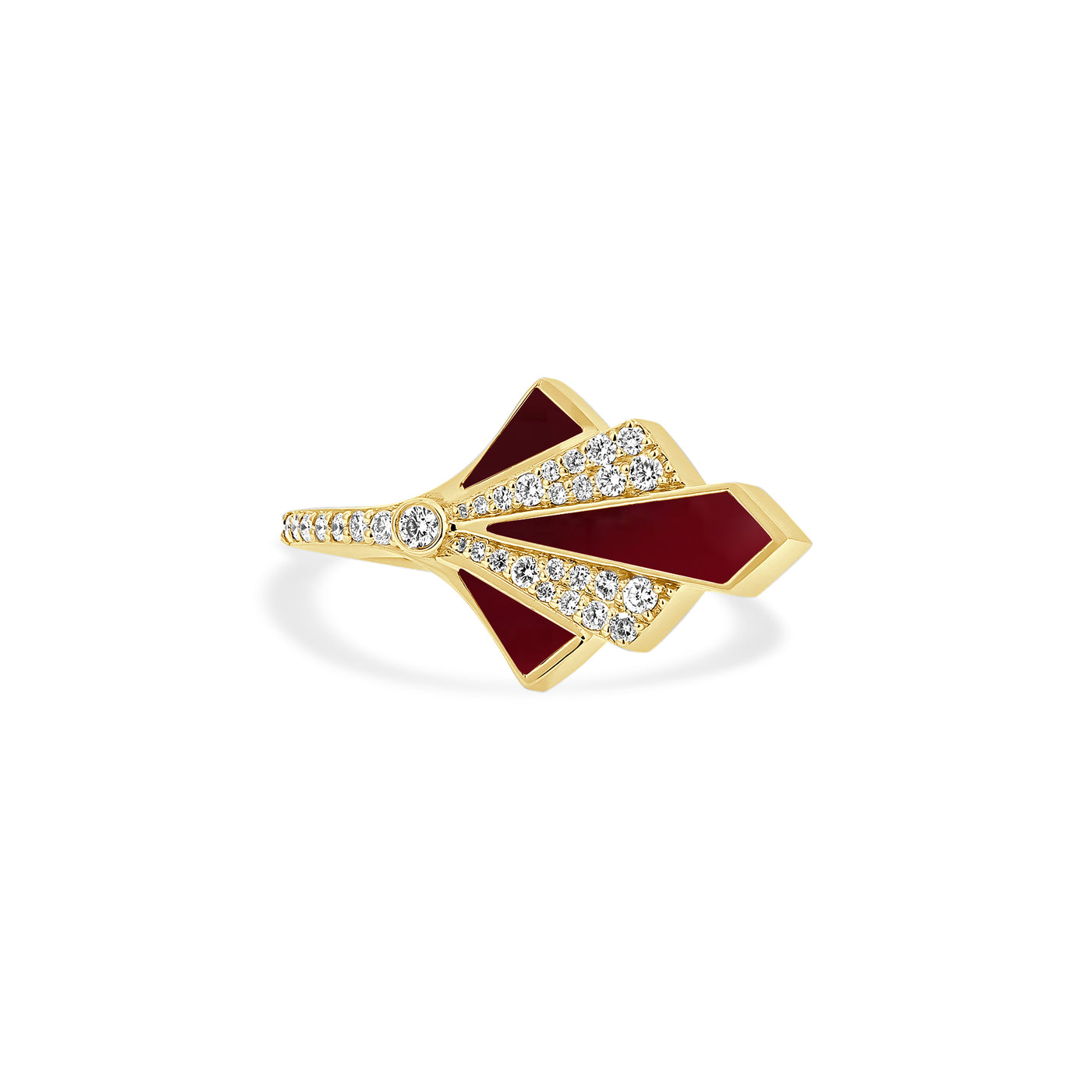 Yellow Gold Ring Diamonds