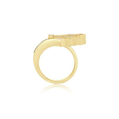 Yellow Gold Pink Quartz