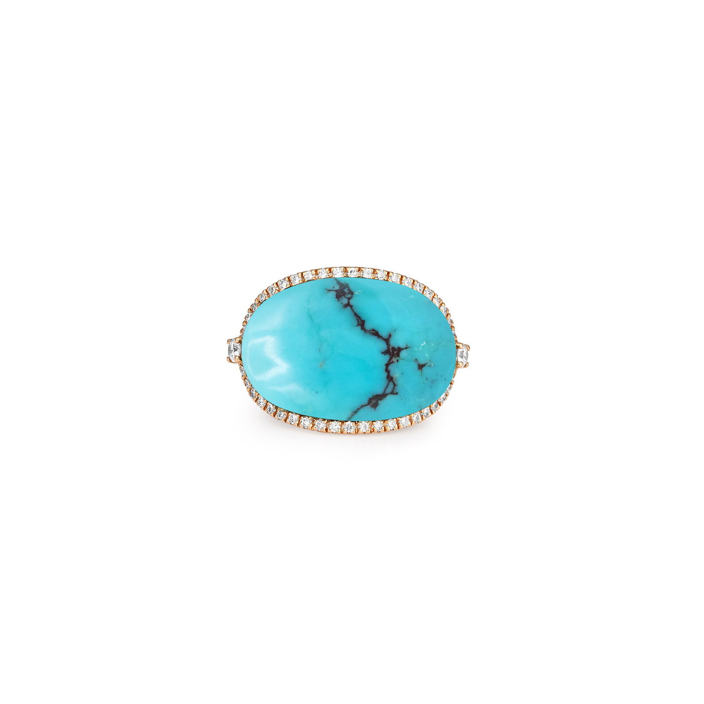 Rose Gold Turquoise Ring