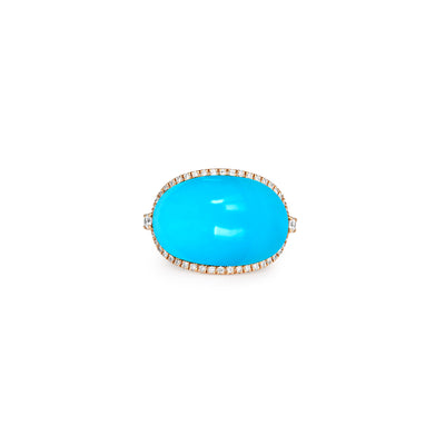 Rose Gold Turquoise Ring