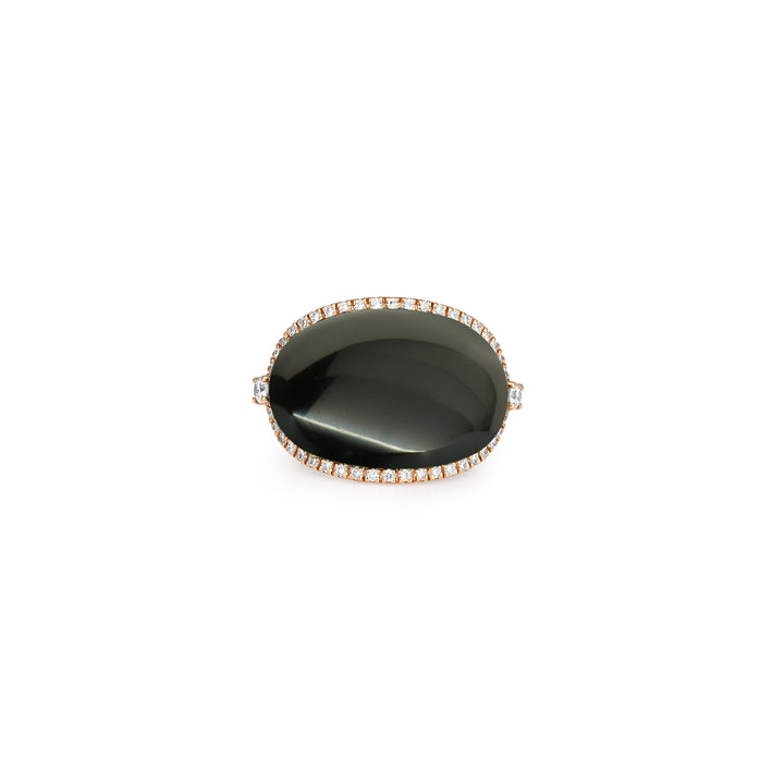 Rose Gold Black Onyx Ring