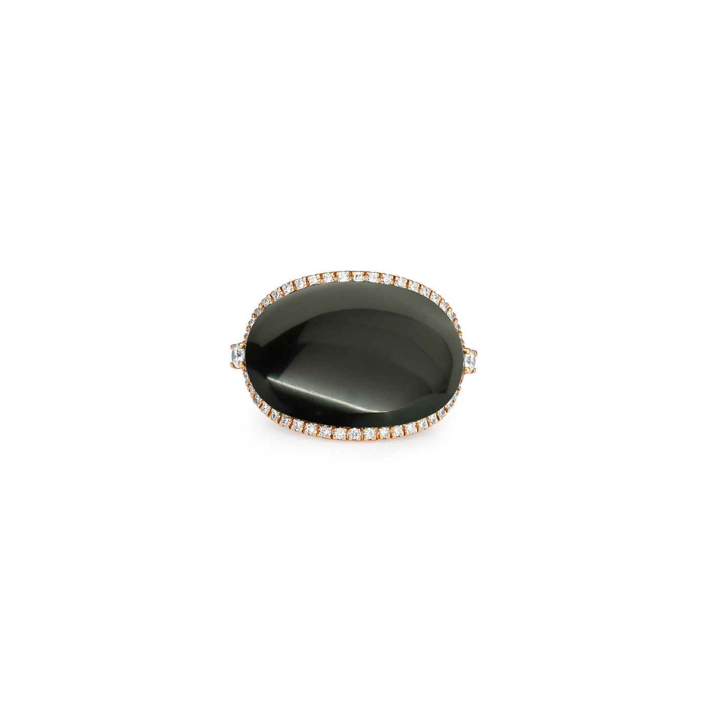 Rose Gold Black Onyx Ring