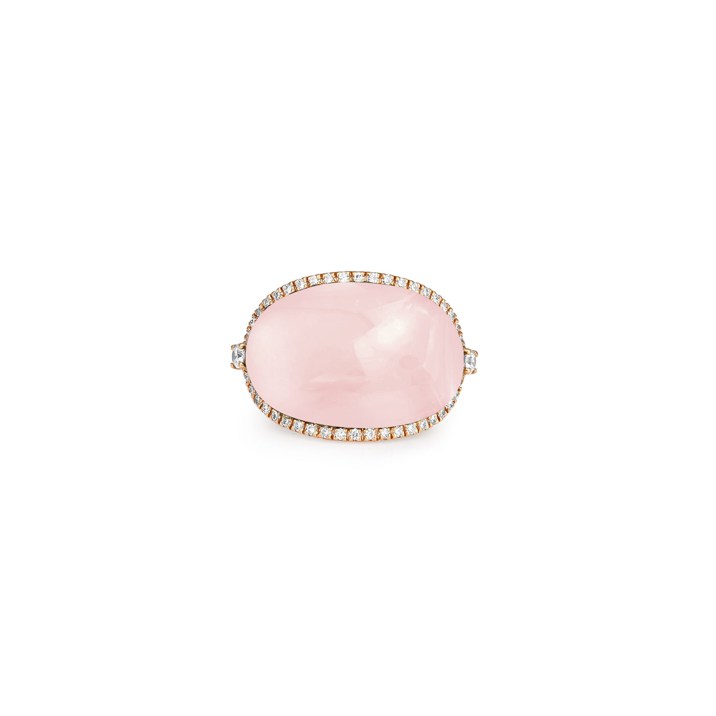 Rose Gold Rose Quartz Ring