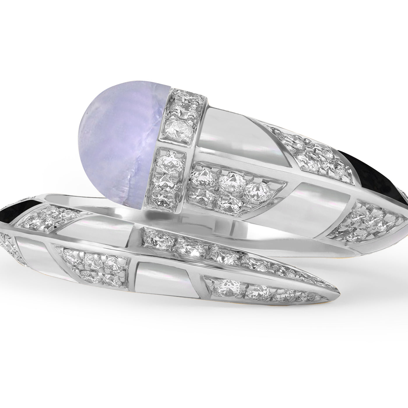 ARTISTRY White Gold Diamond Ring Natural light Blue sapphireARTISTRY White Gold Diamond Ring Natural light Blue sapphire