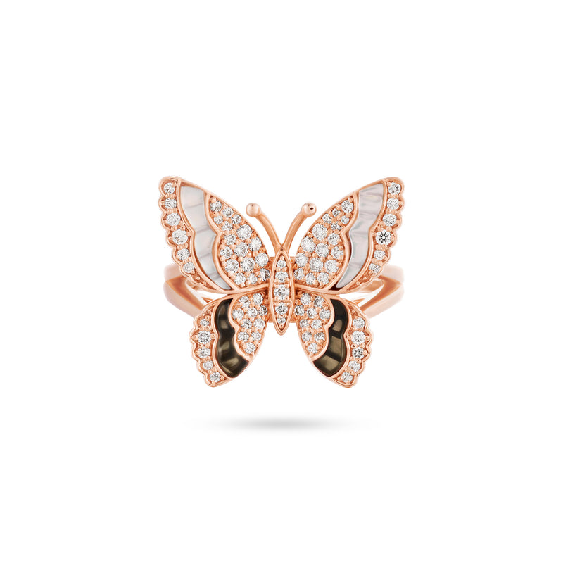 Mother of Pearl Diamond Ring