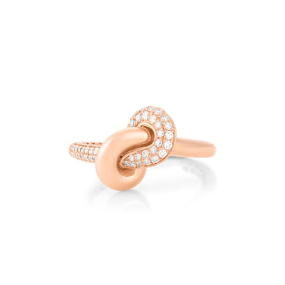 Rose Gold Diamond Ring ETOILE Rose Gold Diamond Infinity Ring