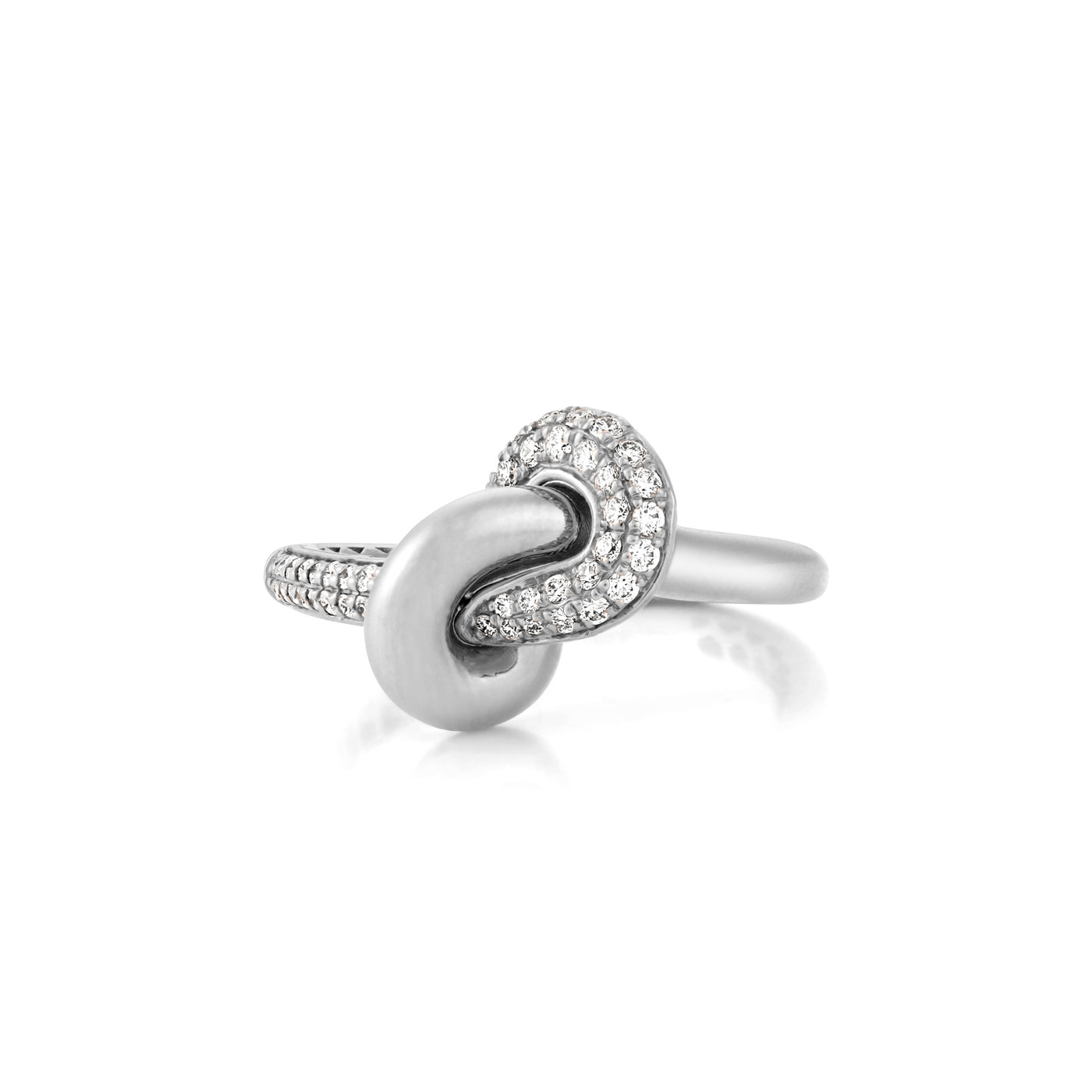 White Gold Diamond Infinity Ring