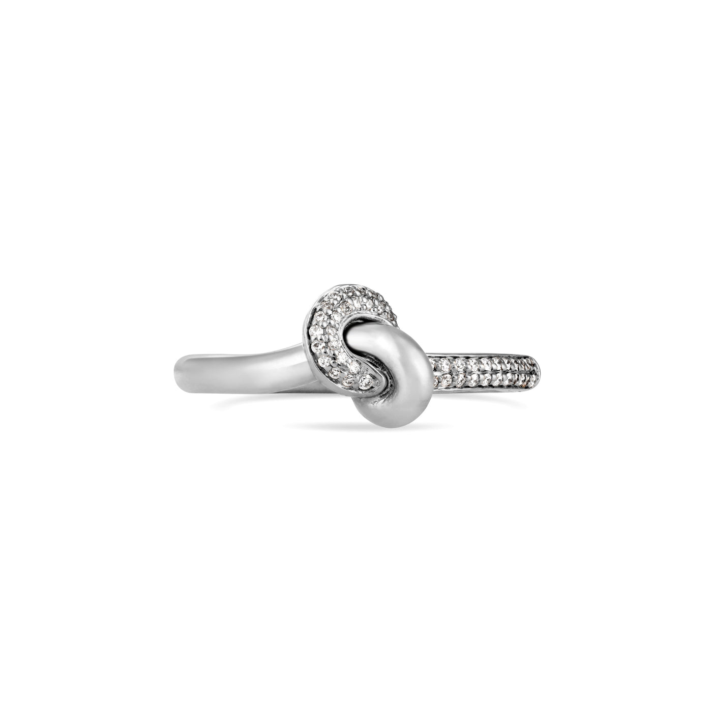 ETOILE White Gold Diamond Infinity Ring Small