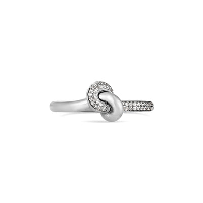 ETOILE White Gold Diamond Infinity Ring Small