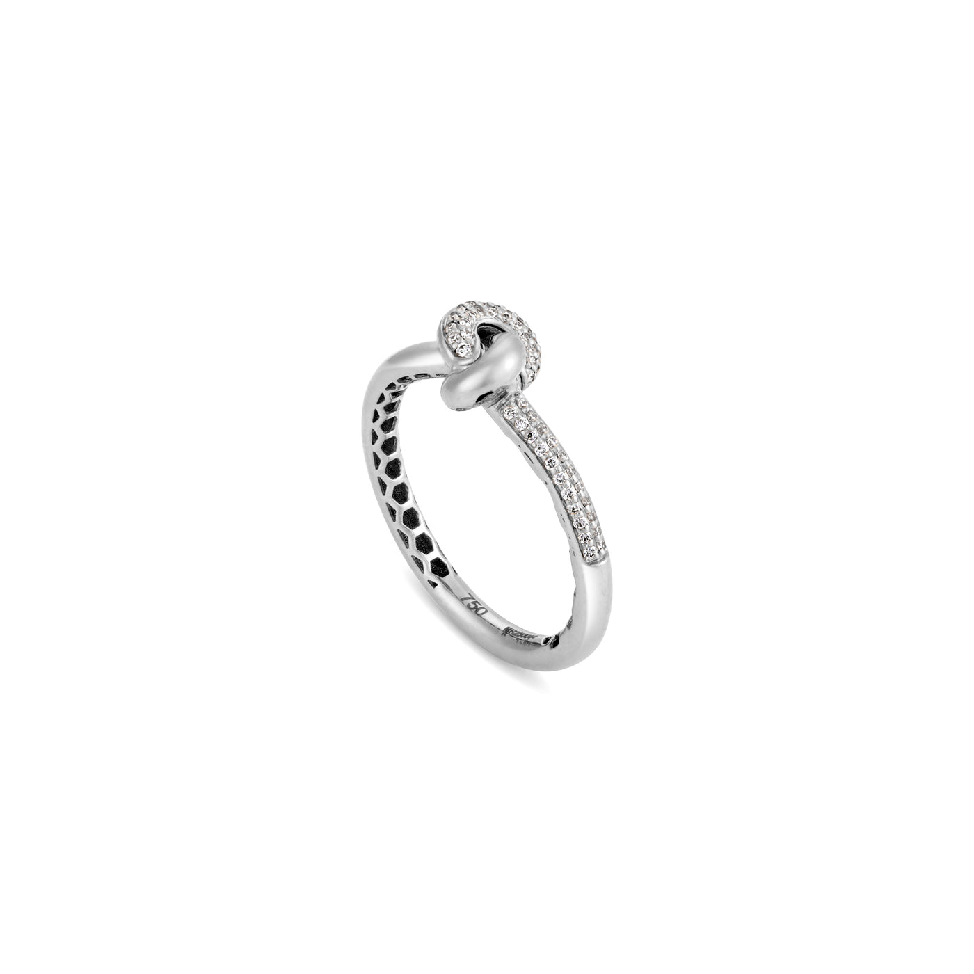 ETOILE White Gold Diamond Infinity Ring Small