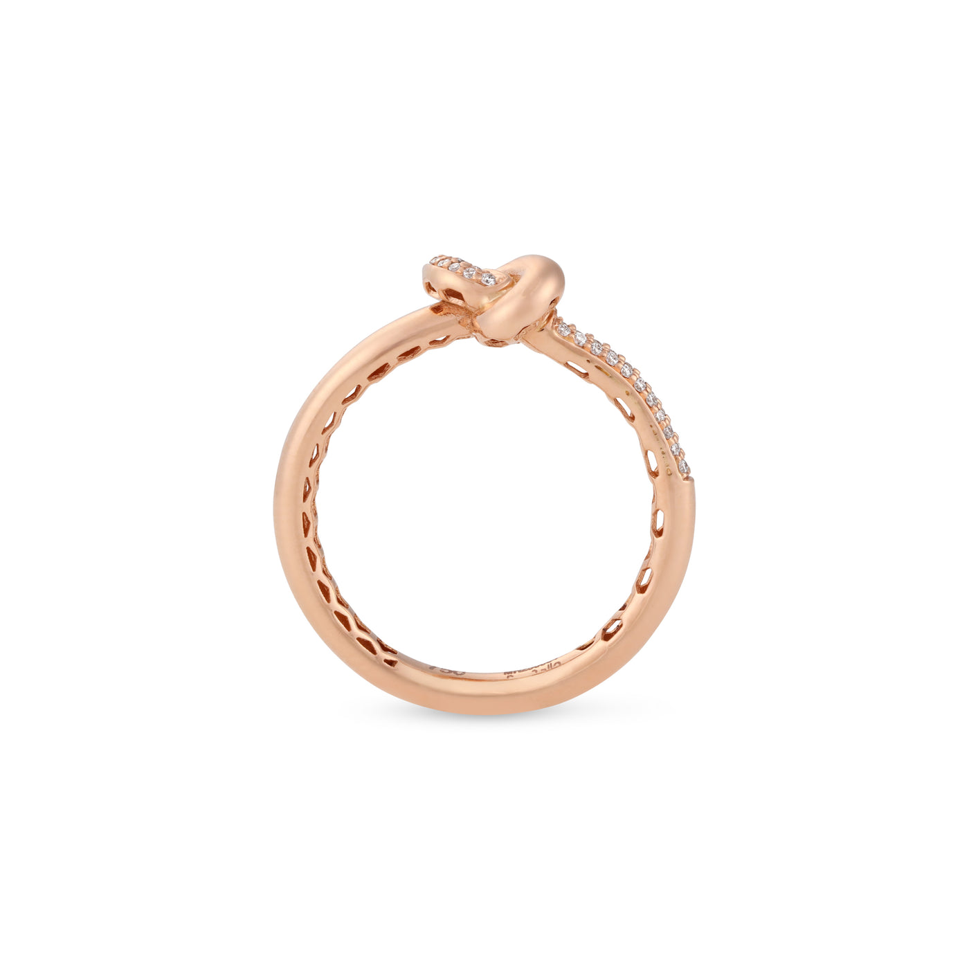 ETOILE Rose Gold Diamond Infinity Ring Small