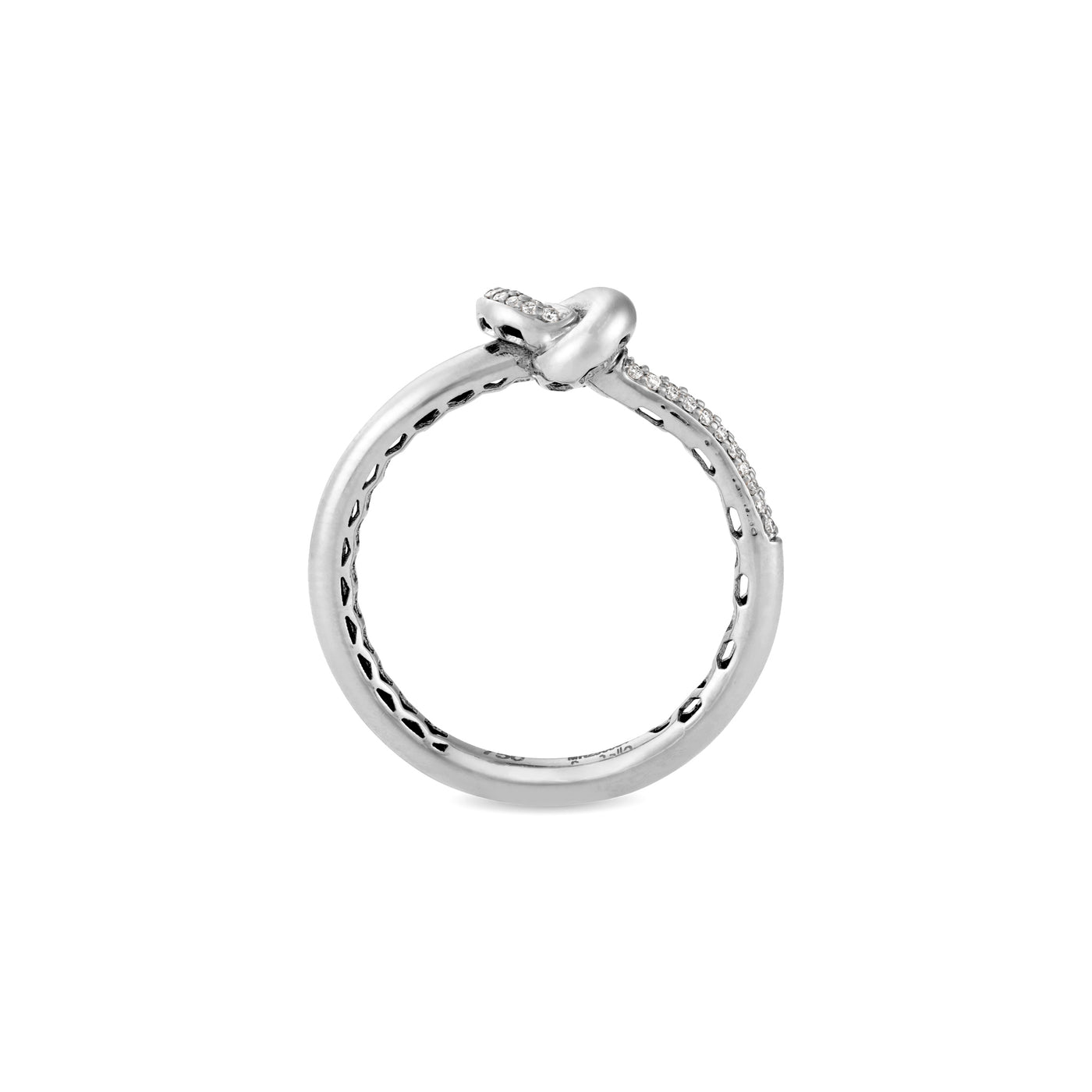 ETOILE White Gold Diamond Infinity Ring Small