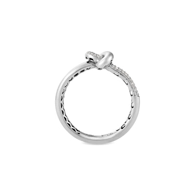ETOILE White Gold Diamond Infinity Ring Small