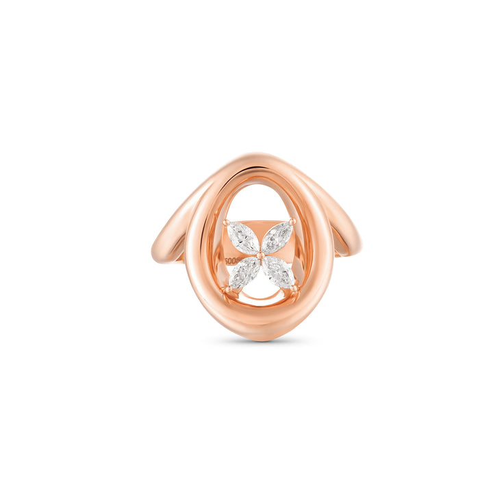 Rose Gold Statement Ring