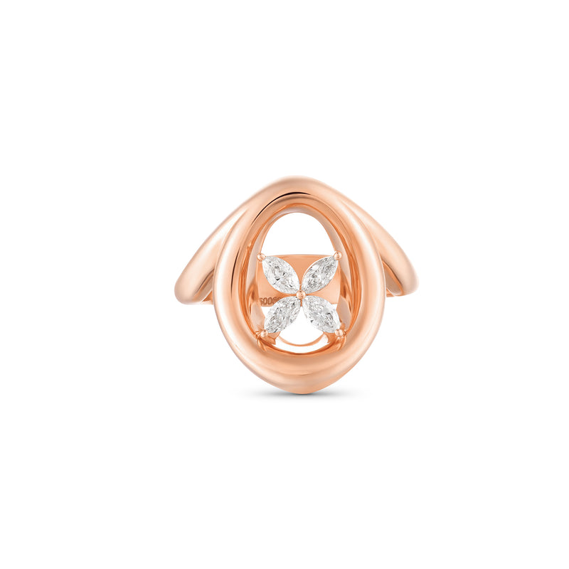 Rose Gold Statement Ring