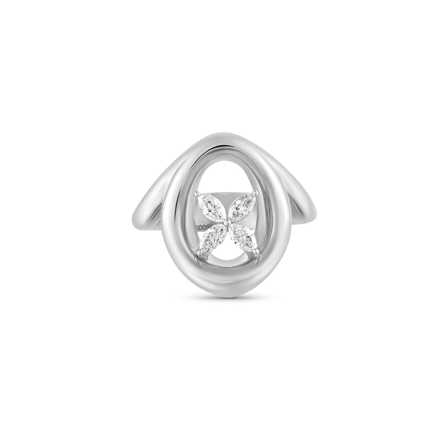 ÉTOILE White Gold Statement Ring with Marquise Diamonds