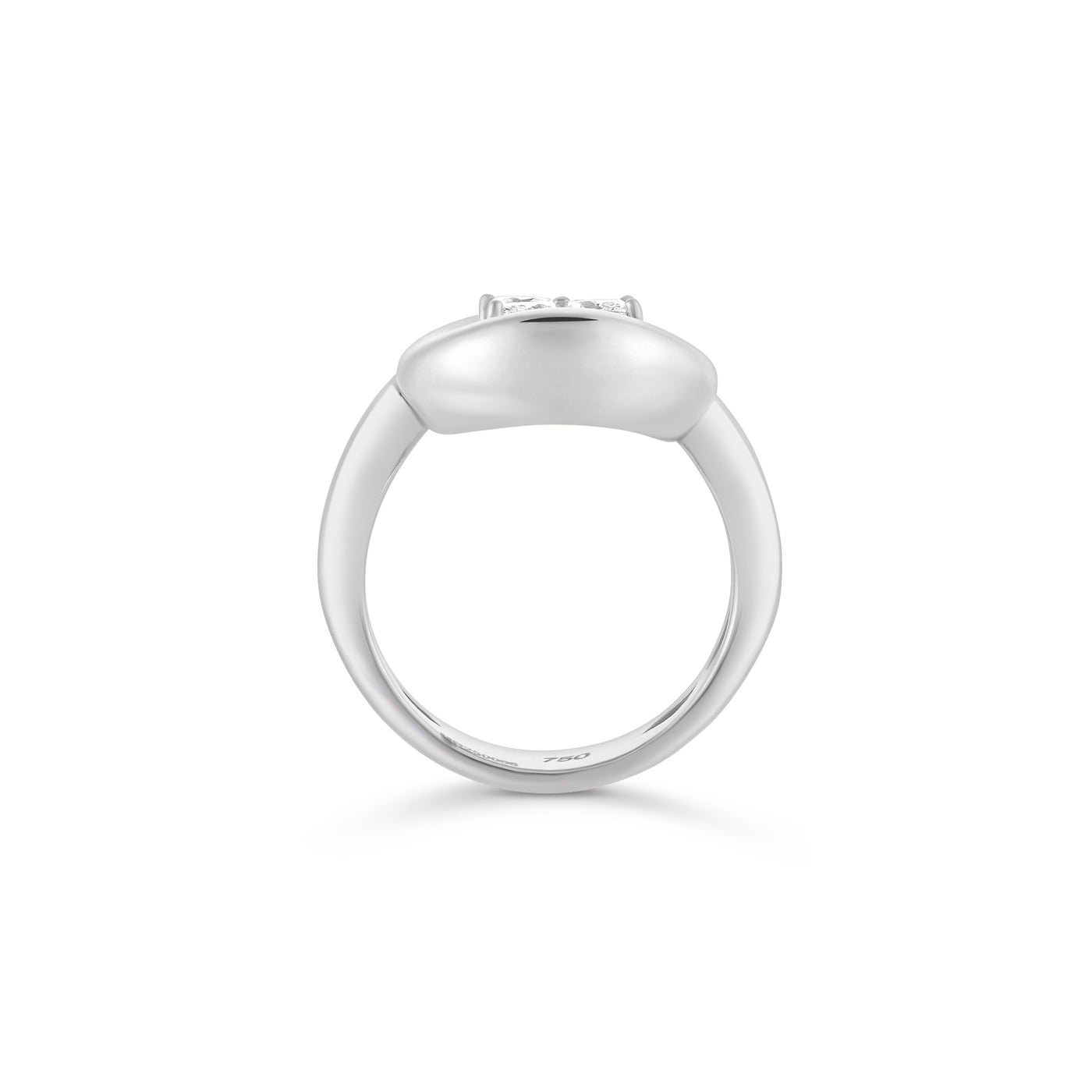 ÉTOILE White Gold Statement Ring with Marquise Diamonds