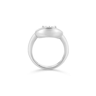 ÉTOILE White Gold Statement Ring with Marquise Diamonds