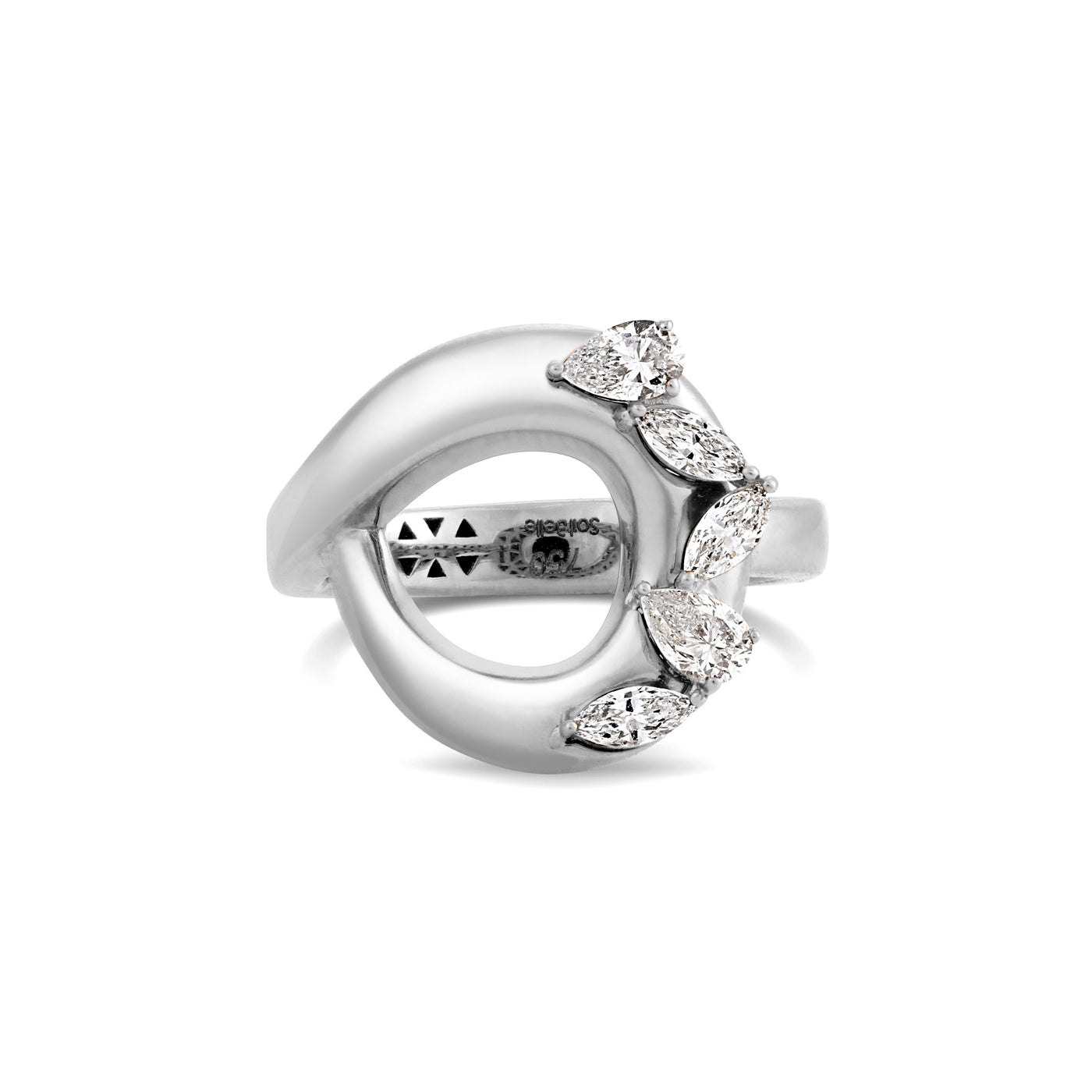 Radiant White Gold Diamond Ring
