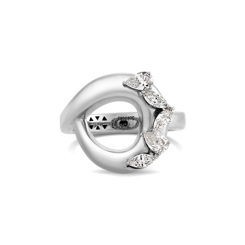 Radiant White Gold Diamond Ring