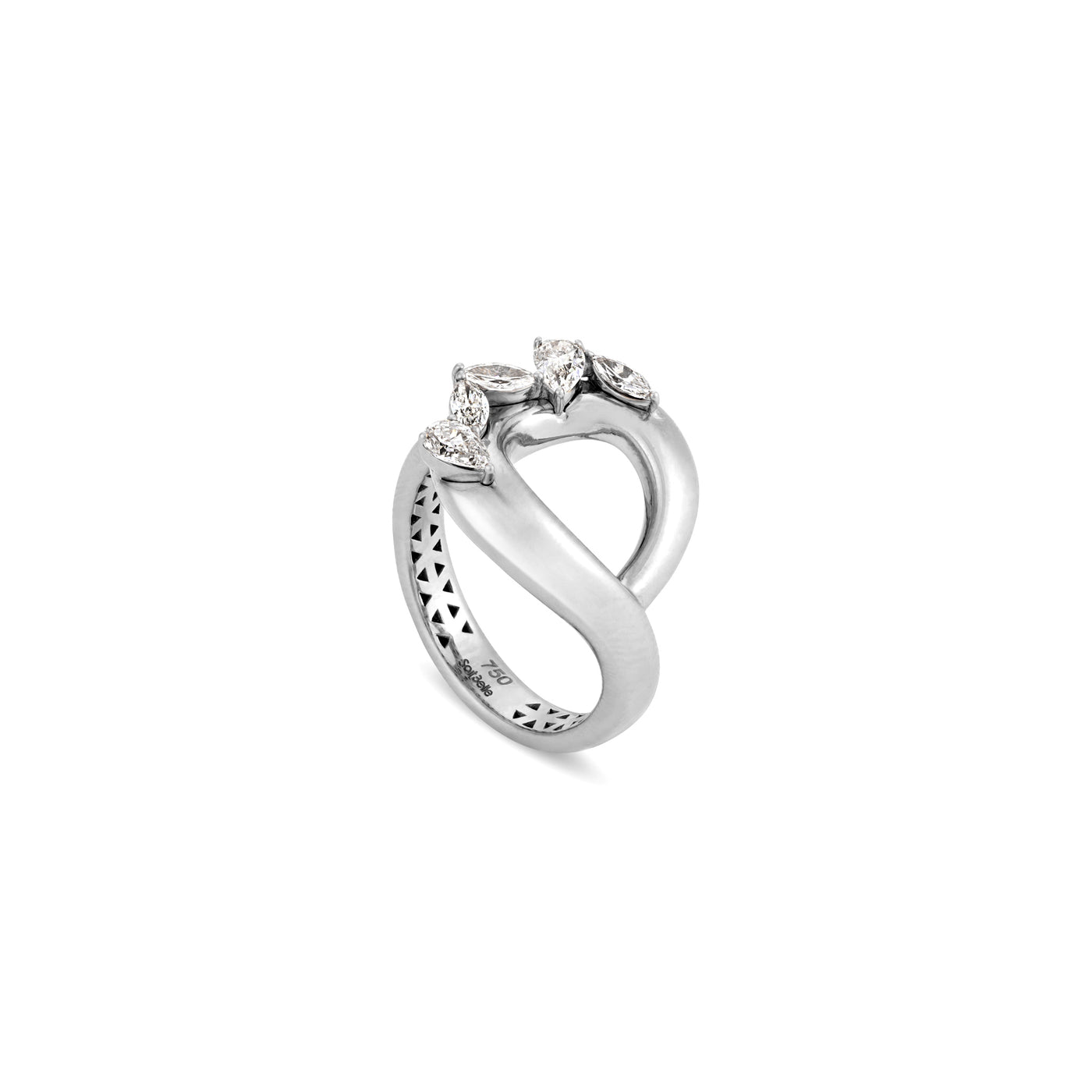 Radiant White Gold Diamond Ring