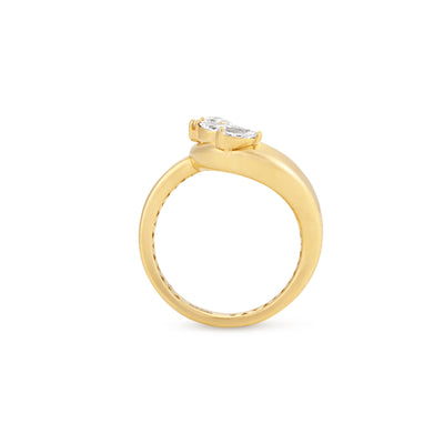 Radiant Yellow Gold Diamond Ring