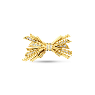 Yellow Gold Diamond Cascade Ring VISTA Yellow Gold Diamond Cascade Ring