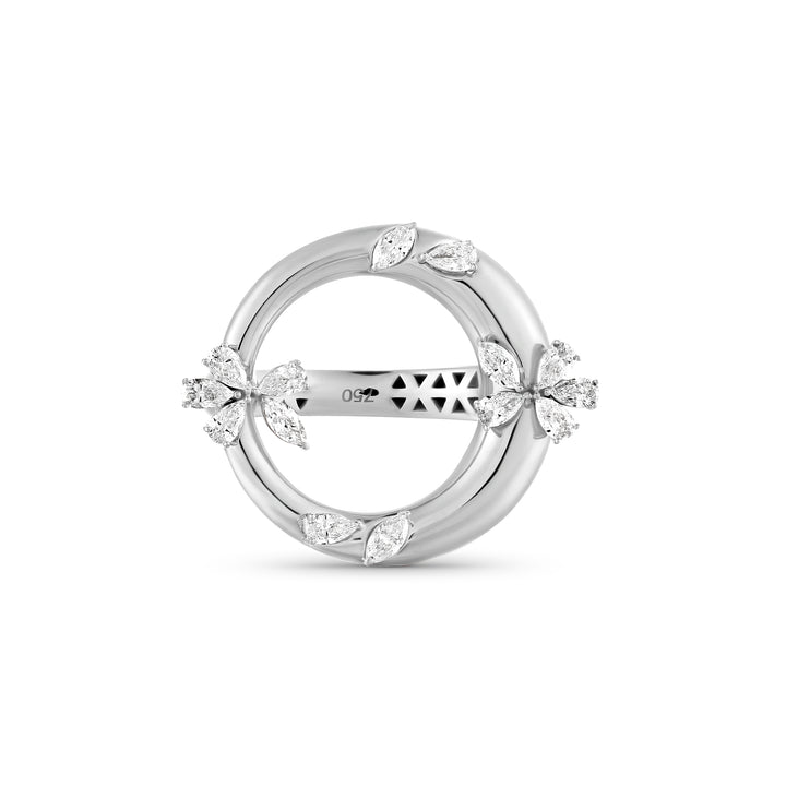 ETOILE Celestial Crescent White Gold Ring