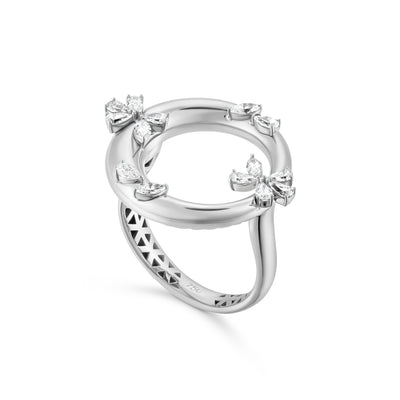ETOILE Celestial Crescent White Gold Ring