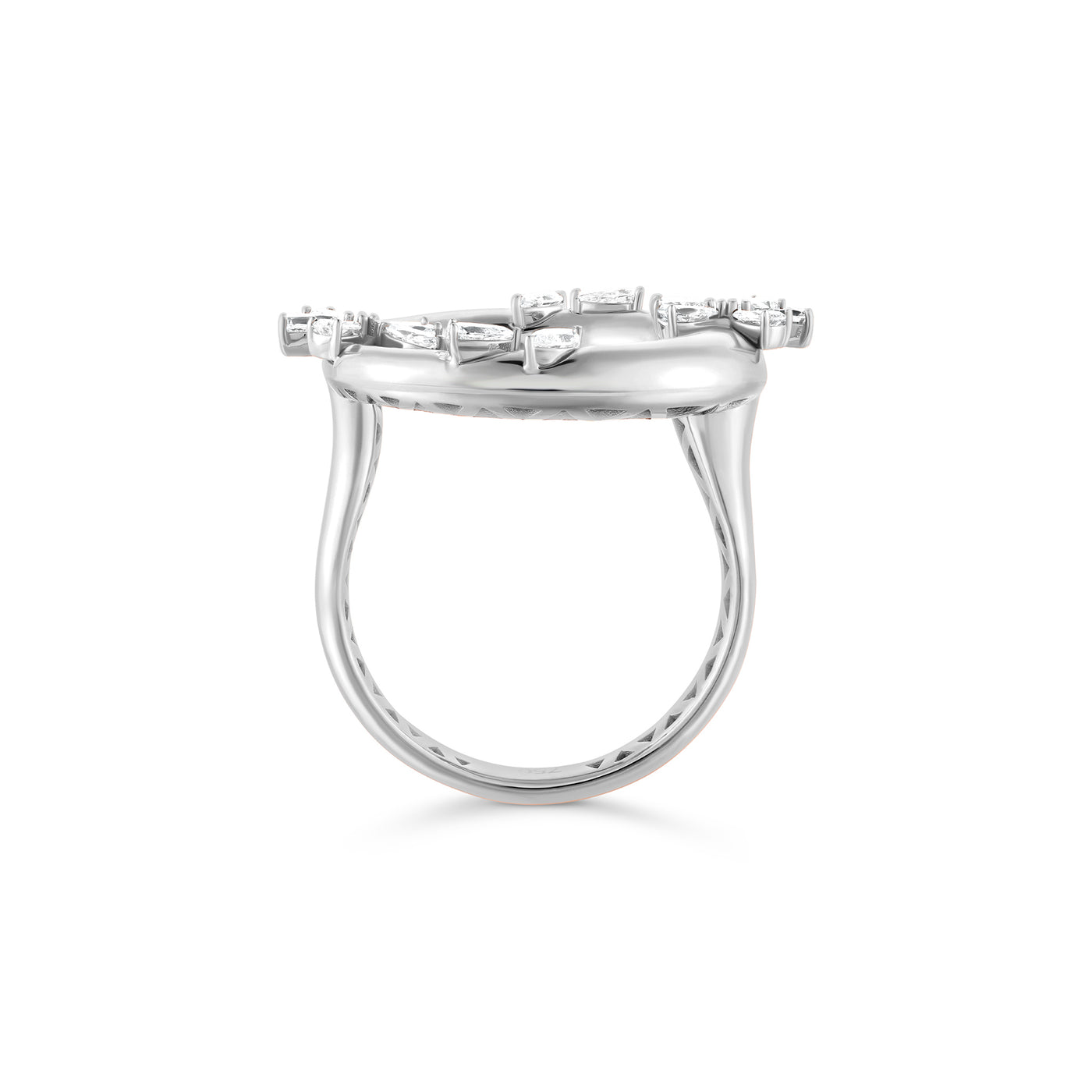 ETOILE Celestial Crescent White Gold Ring