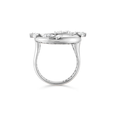 ETOILE Celestial Crescent White Gold Ring
