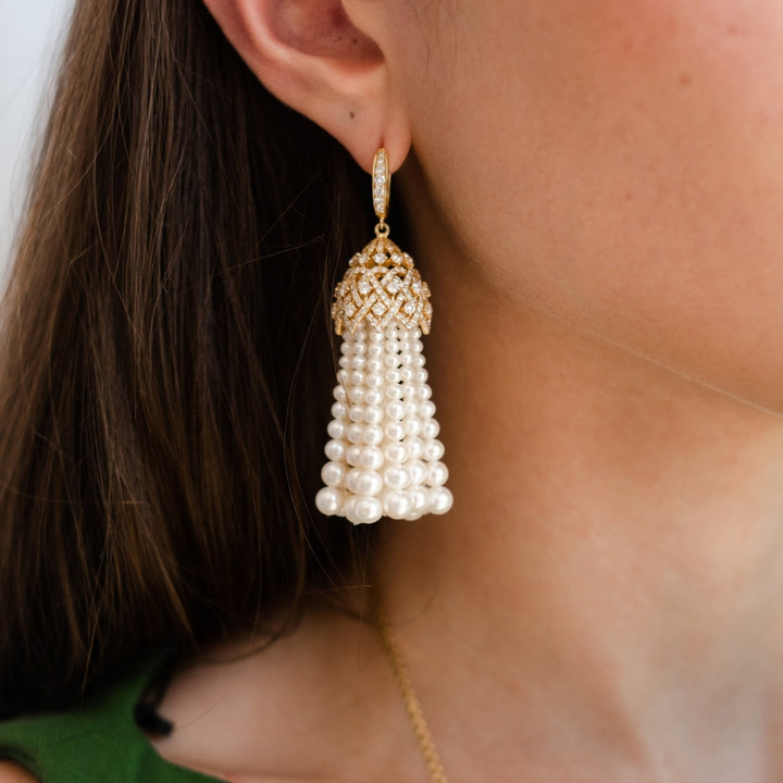 Yellow Gold Diamond Earrings