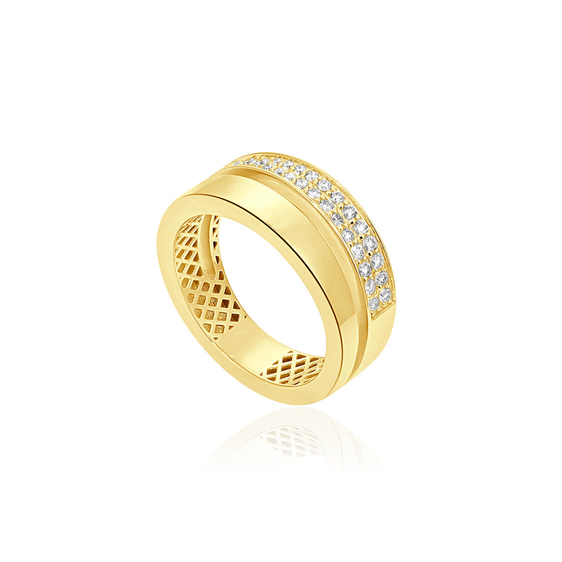 ETOILE Yellow Gold Diamond Ring