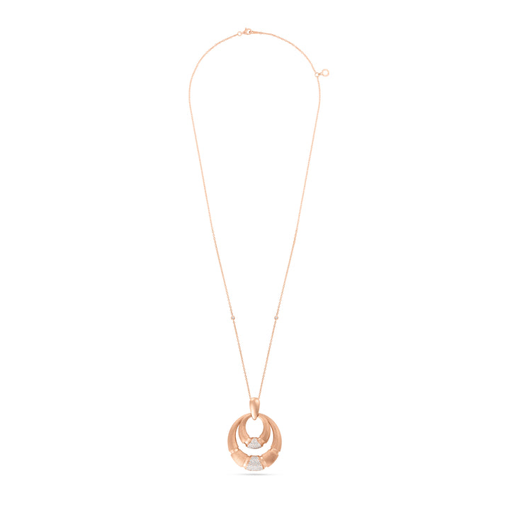 Rose Gold Frosted Pendant
