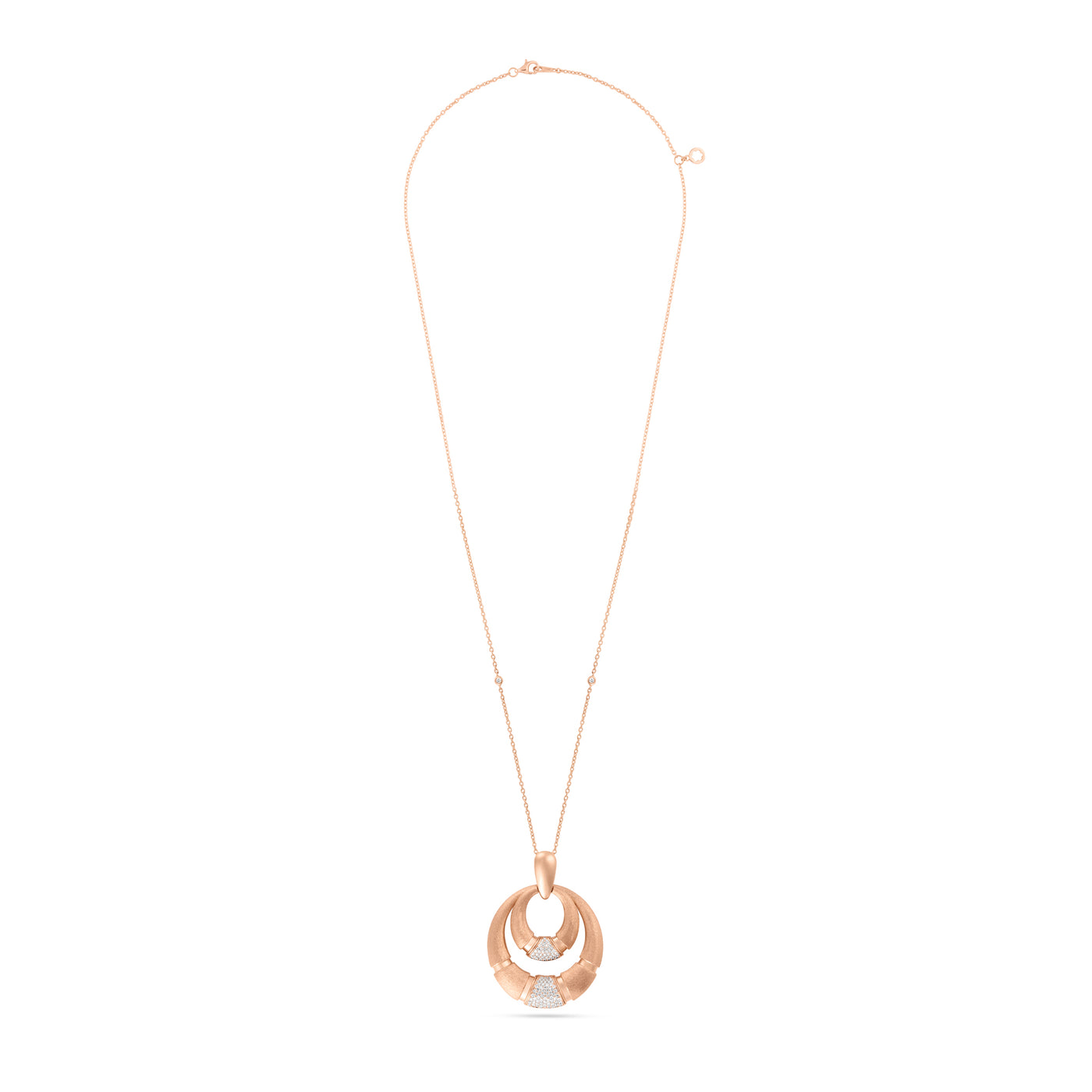 Rose Gold Frosted Pendant